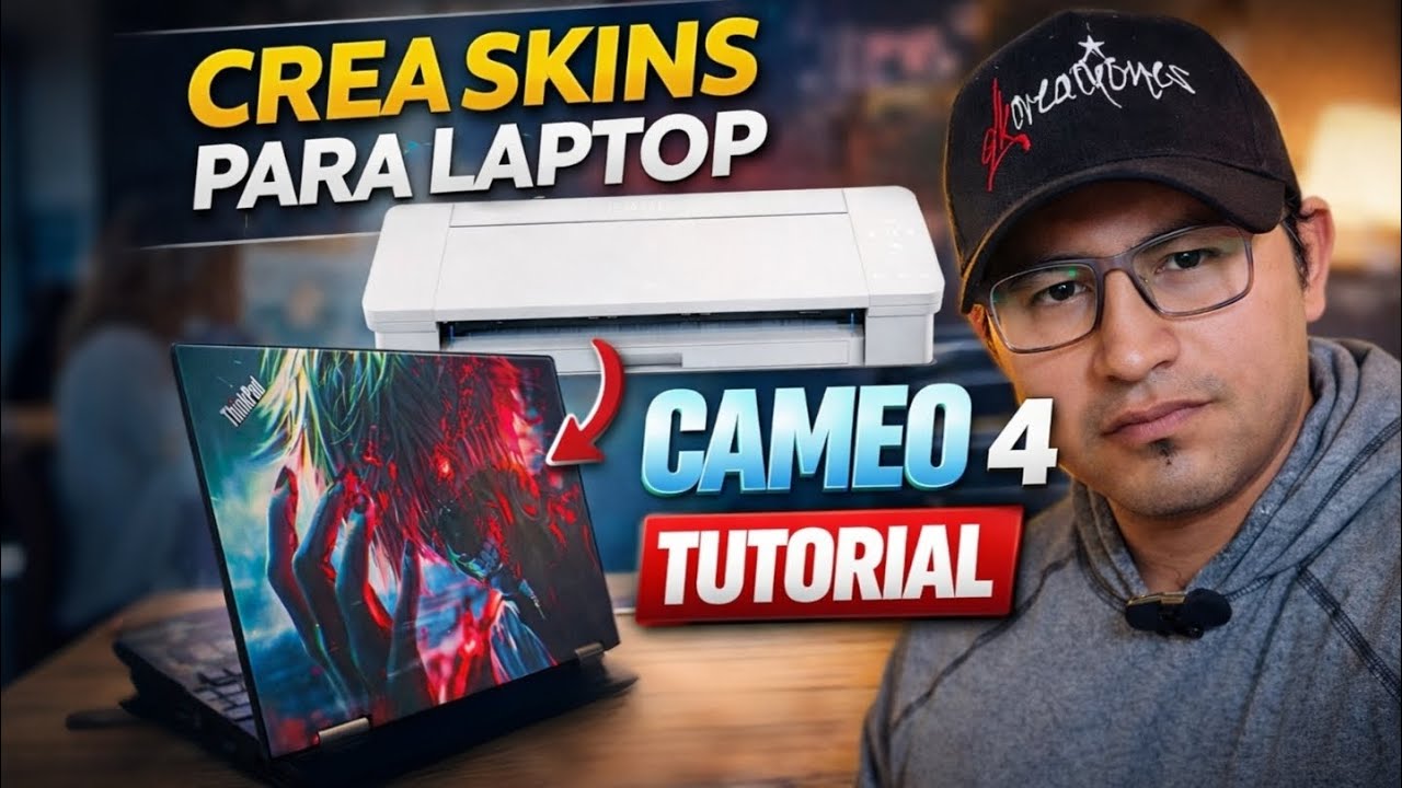 TALLER DE DISEÑO Y FABRICACIÓN DE SKINS DE LAPTOP : 3.3 Uso de la Cameo 4 para Skin de Laptop