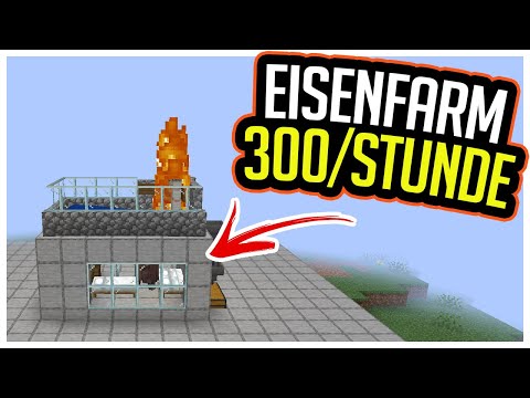 Kompakt Eisenfarm in Minecraft 1.18 | 300 Eisen/Stunde | Bedrock in der Beschreibung