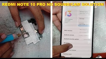 Redmi Note 10 Pro Deadboot No Sound No Front Camera Solution
