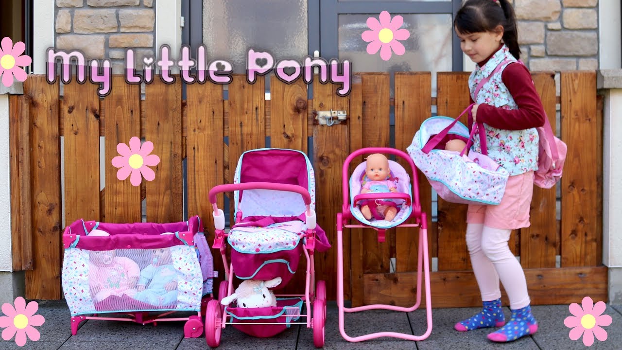 doll stroller and playpen set