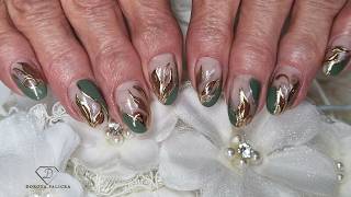 September vibes nails for my client. Real time nails from salon step by step.
