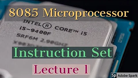 Instruction Set of 8085 Microprocessor. Data Transfer Instructions. Lecture 1.