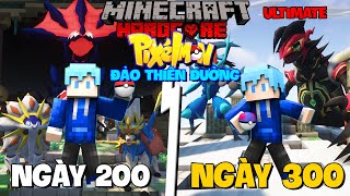 TINNT SINH TỒN 300 NGÀY TRONG MINECRAFT PIXELMON ĐẢO THIÊN ĐƯỜNG VÀ THU PHỤC POKEMON TỐI THƯỢNG !!