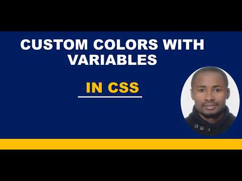 HOW TO CREATE CUSTOM COLORS WITH VARIABLES IN CSS