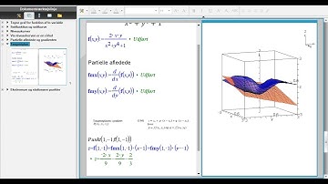 Funktioner af to variable - Tangentplan i Nspire