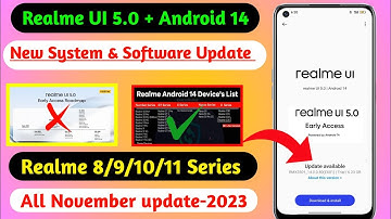 Realme Ui 5.0 Android 14 November New update//Realme Ui 5.0  New system & Software update
