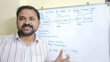 counting number of nodes in a single linked list