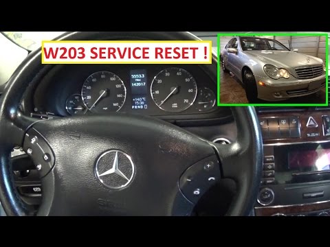 Mercedes W203 Service Reset.  Service A Reset C180 C200 C220 C230 C240 C270 C280 C350