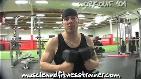 Workout 101 - Dumbbell Shoulder Press - Front vs Side - Instructional Workout Video (Mike McErlane)