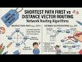 Shortest Path First vs Distance Vector Routing | Network Routing Algorithms