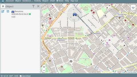Quick start in the "GPS tracking and IoT service Vialatm".