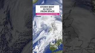 Storm Bert as seen from space