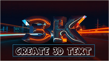 How to Create a REALISTIC CHROME TEXT Effect in Photoshop 3D| ALO786