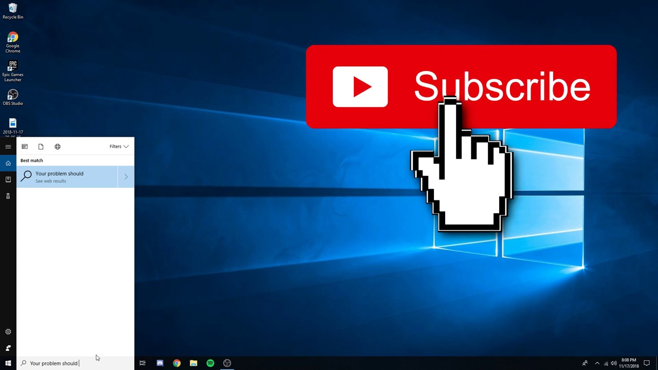 Unable to type into the search bar on Windows 10 | Solution *WORKING