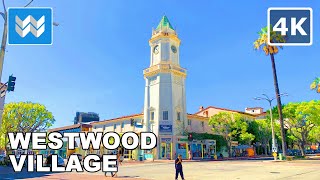 [4K] Westwood Village (UCLA Campus) in Los Angeles, California USA  Walking Tour