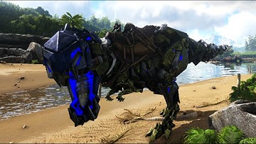 Taming this beautiful level 120 Tek Rex! - ARK Survival Evolved [Episode 13]