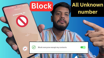 block unknown numbers android | block number not in contact Sabhi unknown number ko block kaise kare