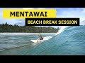 Mentawai beach break session