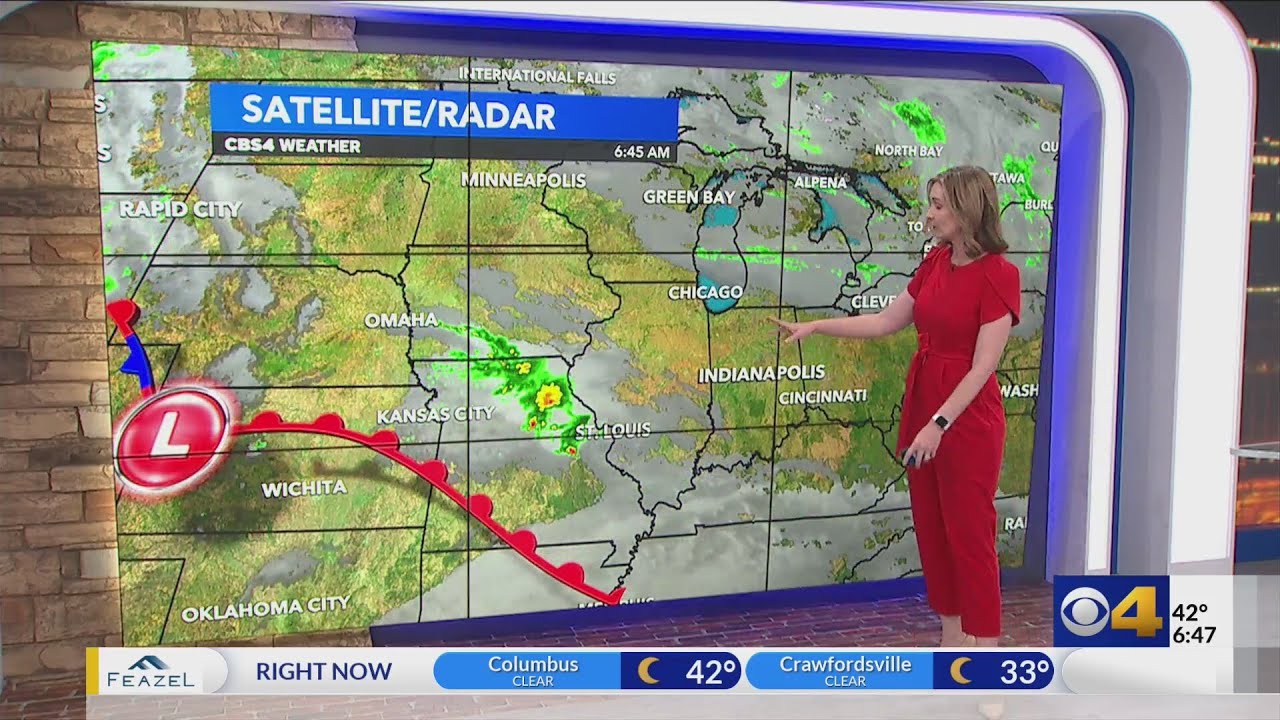 Warming up with minor rain chances Wednesday - YouTube