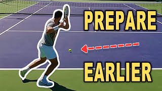 Fix LATE PREPARATION to fix your technique!