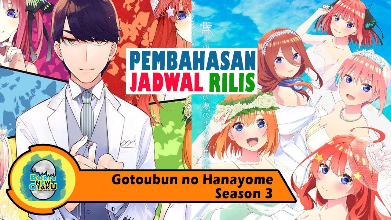 Gotoubun no Hanayome Season 3 Telah Diumumkan! Pemenangnya adalah