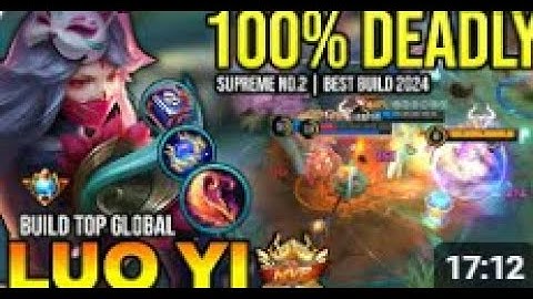 NEW LUO YI BEST BUILD 2024 | BUILD TOP GLOBAL LUO YI GAMEPLAY | MOBILE LEGENDS!!