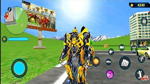Bumblebee Multiple Transformation Jet Robot Car Game New Mission 17&18 #13- Android Gameplay