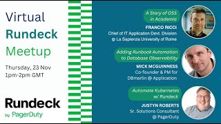 #5 Rundeck by Pagerduty Community Meetup: Automate Kubernetes w/ Rundeck (Part 3)