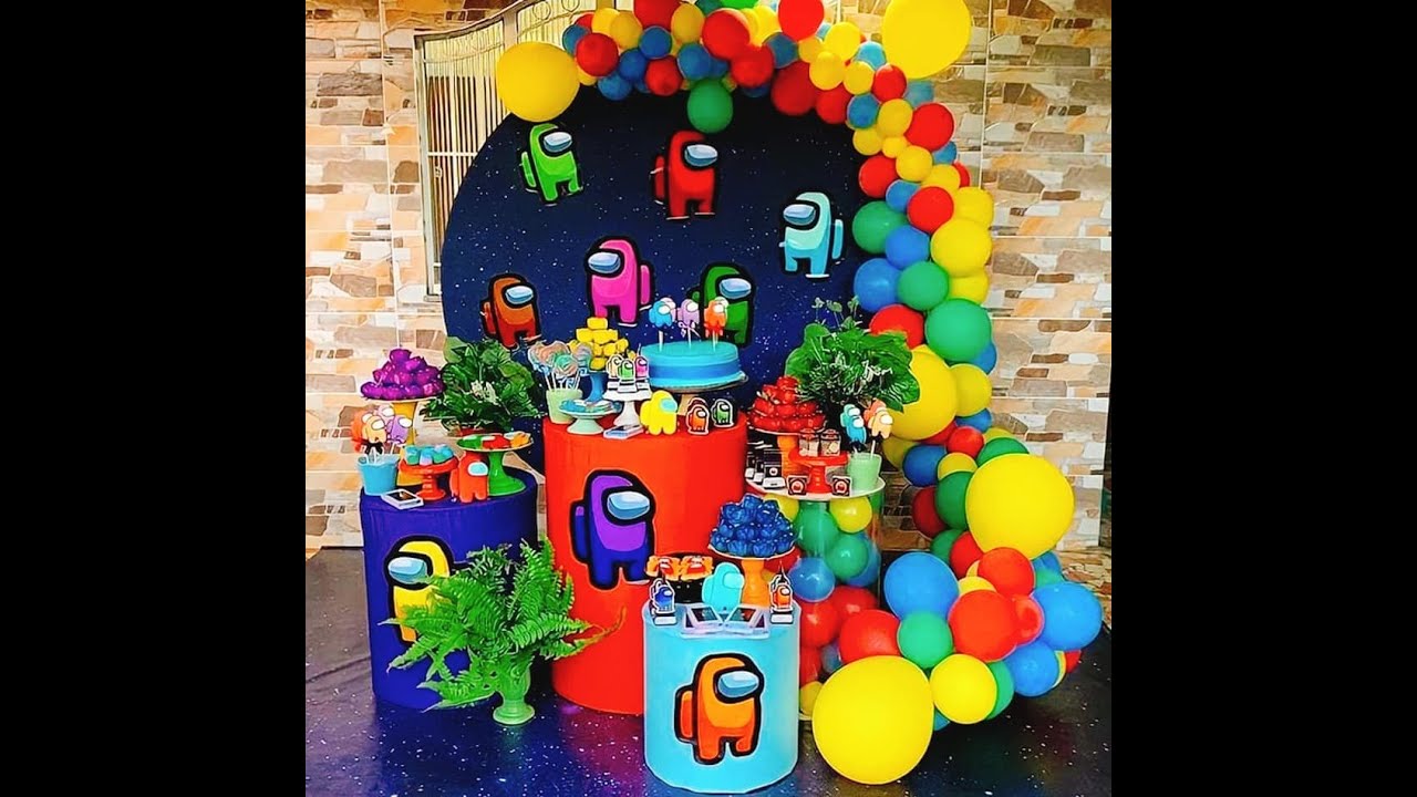 Temática de Among Us ❤💜💙💚💛