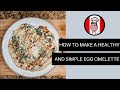 How to make a healthy and delicious egg omelette. Chef Miguelito Style