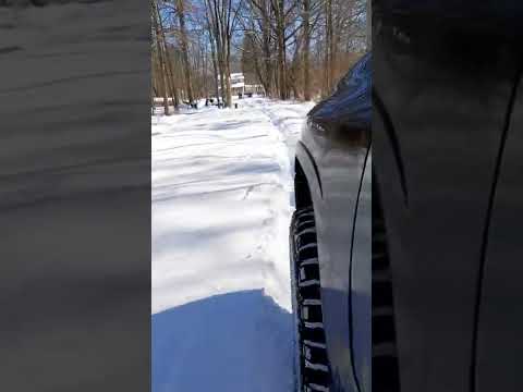 Playing in the deep snow! GMC Envoy and Kenda Klever RT! Snow on our driveway in the woods