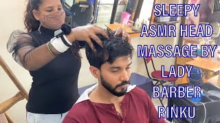 Sleepy ASMR Lady Barber Head Massage By Rinku (Shantanu)