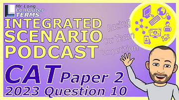 CAT | Integrated Scenario | Grade 12 | Paper 2 2023 | Question 10 | Mr Long Computer Terms Podcast