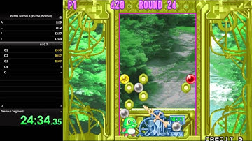 Puzzle Bobble 3 Arcade (Puzzle, Normal, ACFJOU) Speedrun 38:10