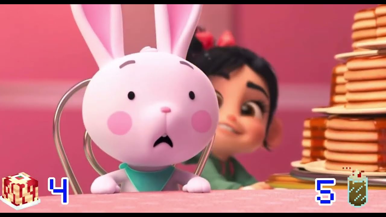 Pancake bunny just ate 100 pancakes! 