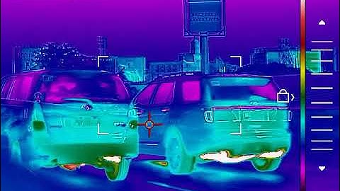 What do cars look like with a thermal camera