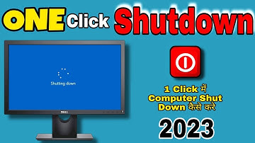 ONE Click Shutdown Windows 10 2023 🔥 | Quick Shutdown Windows 10/11/7 | Fast Shutdown Windows 10