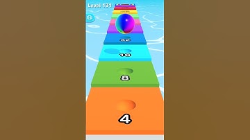 Run ball 2048 Gameplay (ios Android)  #runball #gameplay #1 all levels #1k  #shorts