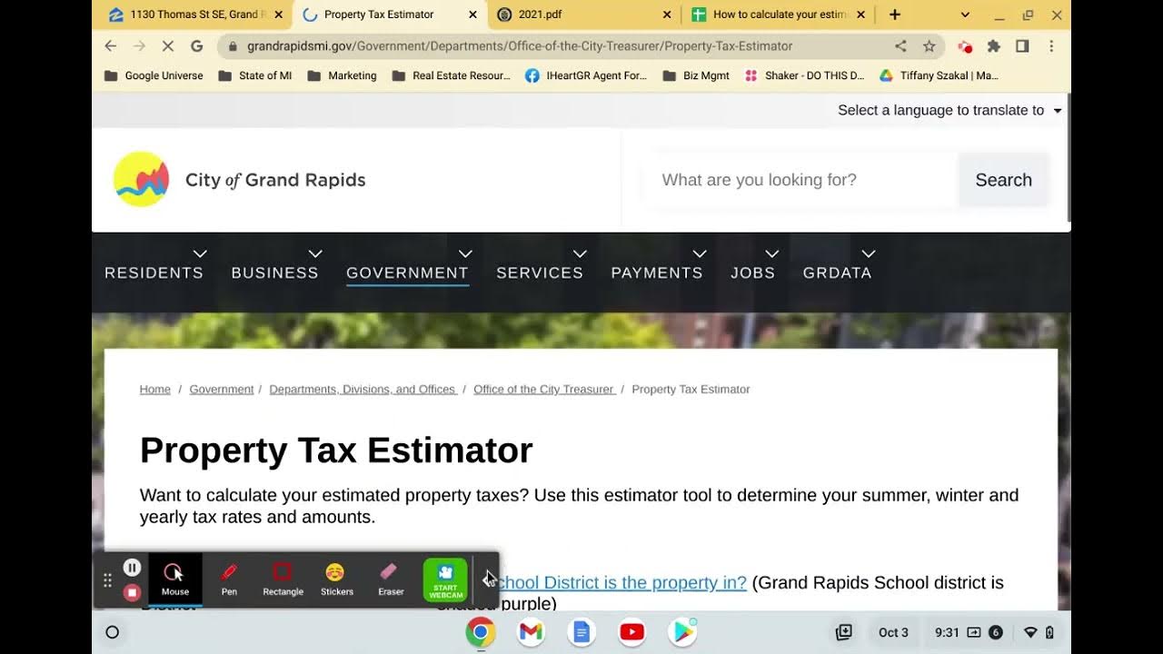 How to estimate property taxes in the state of michigan YouTube