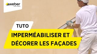 Comment imperméabiliser et décorer les façades avec un enduit monocouche projeté | Weber