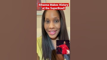 Rihanna Makes Superbowl Half-Time Show History! 🎤 #shorts