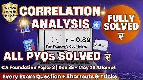 CA Foundation Regression Previous year questions