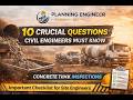 Top 10 Civil Engineering Questions You MUST Know Before Going to Site | Practical Q&A