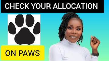 How to check your PAWS allocation and sell