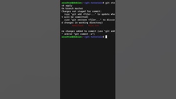 Applying Stashed Changes #coding #gitworkflow #git