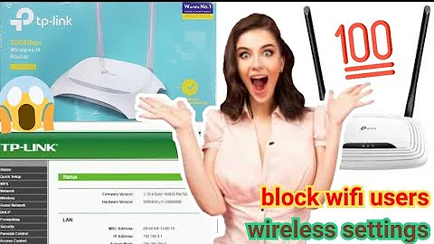 🔴How to block wifi mac address kill unknown wifi users tplink router wireless settings wifi killer