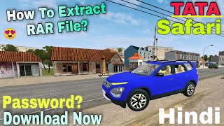 How To Download TATA Safari 2021 MOD For BUSSID | How To Extract RAR File And Setup MOD in Hindi screenshot 5