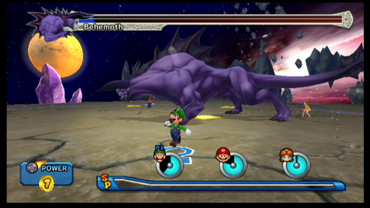 Mario Sports Mix Team Heroes Luigi-2 Vs Behemoth
