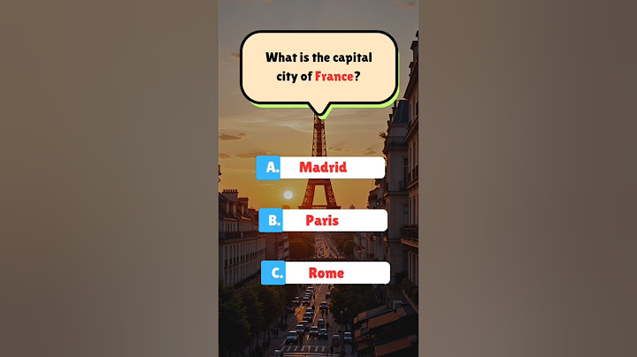Can You Guess the Capital City of France? 🇫🇷 #Quiz #geographyquiz #funquiz