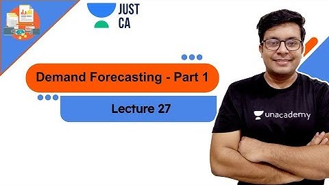 Lec 27- Demand Forecasting | Part - 1 | JUST CA Foundation | CA Mohnish Vora.